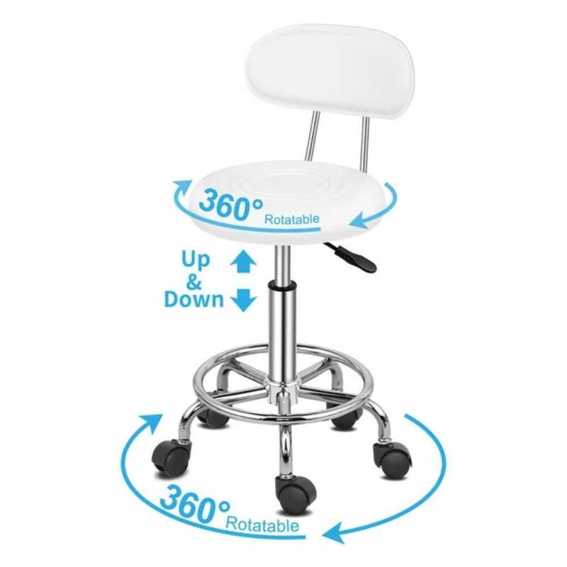 Hydrauliczny regulowany stołek do salonu masażu twarzy Spa dentystyczne obrotowe krzesło