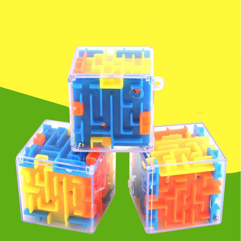 3d Doolhof Magische Kubus Puzzel Snelheid Kubus Puzzel Spel Labyrint Puzzel Baby Intelligentie Speelgoed Educatief Speelgoed Draagbare Kid Geschenken Nieuw