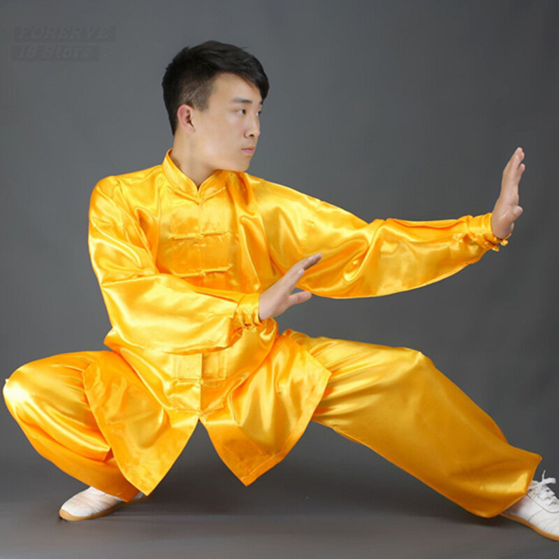 Morgen Übung Wushu Tai Chi Leistung Kleidung Lose Martial Arts Kleidung Flügel Chun Anzug Traditionelle Kung Fu Kleidung