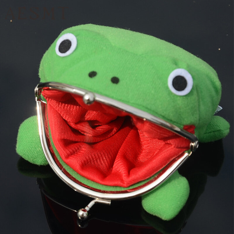 Anime Cartoon Frog Wallet Cosplay Accessory Wallet Coin Purse Manga Flannel Wallet Cute Purse Kids Gifts Kawaii Accessories