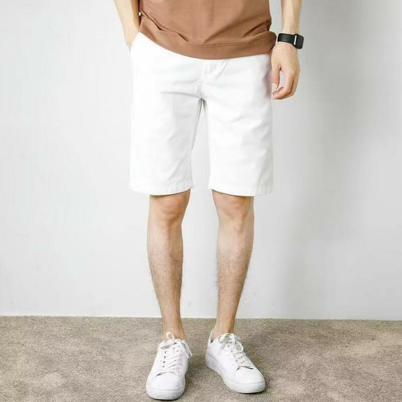 Pantaloncini impermeabili da uomo pantaloncini Cargo elastici in vita da uomo alla moda con tasche comodi pantaloncini al ginocchio per l'estate regolabili