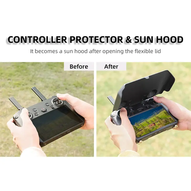Per DJI RC PRO telecomando Sun Hood e Remote Cover Protector due in uno per DJI RC Controller pieghevole Hood