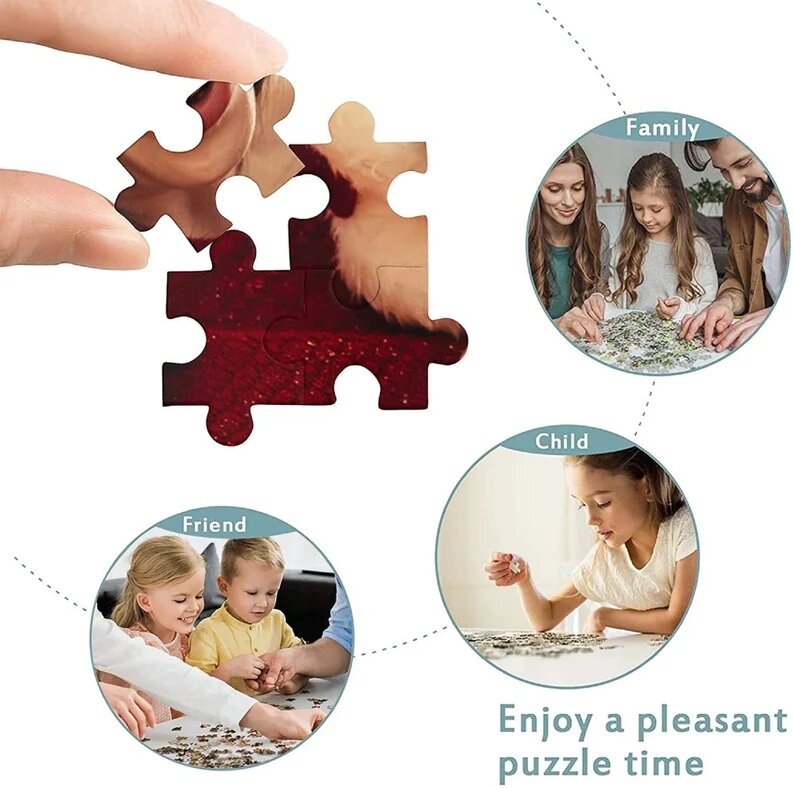 300/500/1000 PCS Disney Movies Cartoon Puzzles Raya and The Last Dragon Jigsaw Puzzles Parent-Child Interactive Game Toys