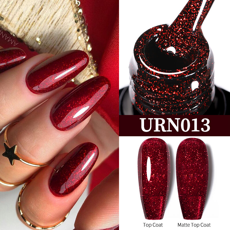 UR SUGAR 7.5ml Dark Wine Red Nail Gel Polish Autumn Gel Paint Nail Art Semi Permanent Nail Art Manicure Soak Off LED UV Nail Gel