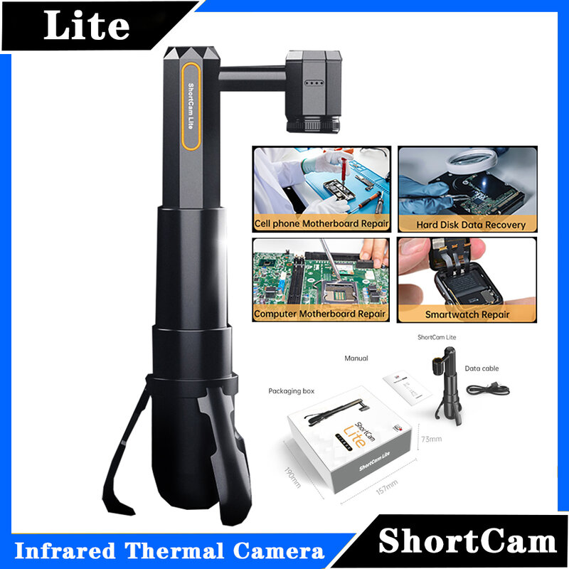 ShortCam Lite-Caméra Thermique Infrarouge, Outil de Diagnostic PCB pour Téléphone, Réparation d'Ordinateur, Carte Mère, Fuite de Court-Circuit Électronique