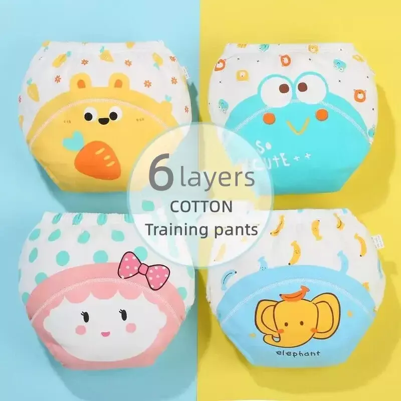 8PC Baby Diapers Panties Baby Potty Training Pants Reusable Washable Cloth Diaper Infant Toddler Nappy Cover Wrap Kid Gift