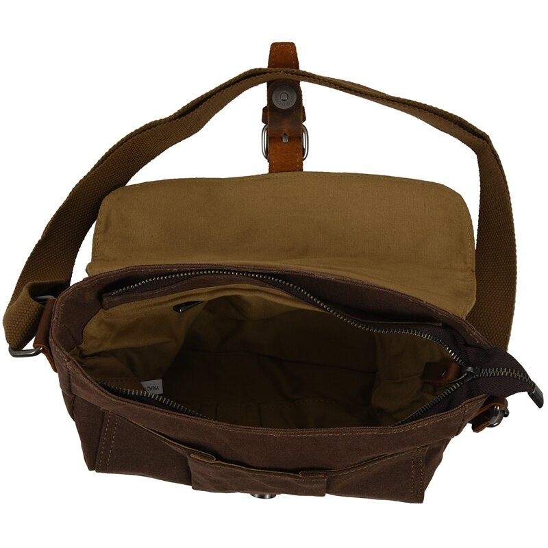 Crossbody Men's Shoulder Bag Waterproof Canvas Bag Men's Casual Messenger Bag