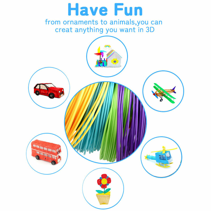 3d-ручка для детей, ручки для рисования «сделай сам», 3 скорости, регулируемые, с ЖК-экраном, совместимы с пла-нитью, детские игрушки, подарки для девочек и мальчиков