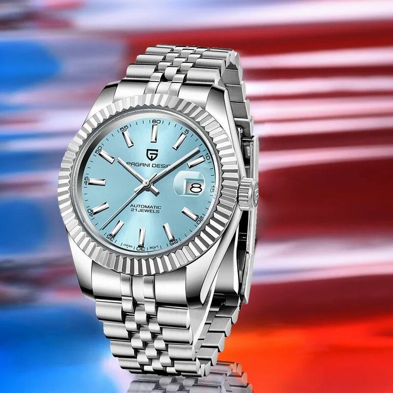 PAGANI DESIGN PD-1645 V2 Men's Automatic Watches Business Mechanical Wrist Watch Jubilee Bracelet NH35A Movement 100M Waterproof