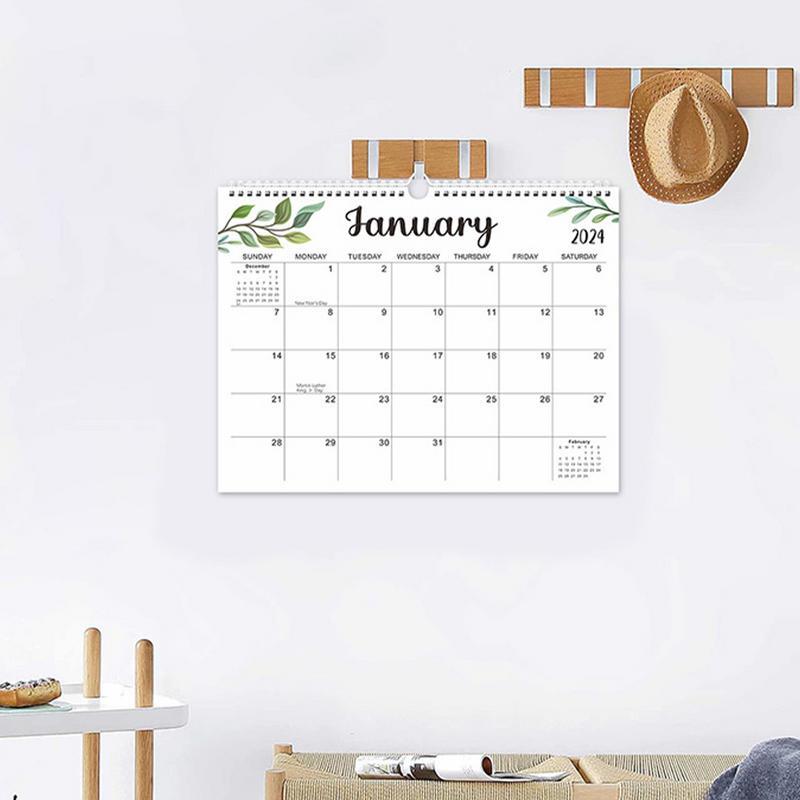 Calendario 2024-2025 18 copertine per pianificatore di calendari mensili da gennaio 2024 a giugno 2025 18 calendario da parete mensile per senza sforzo