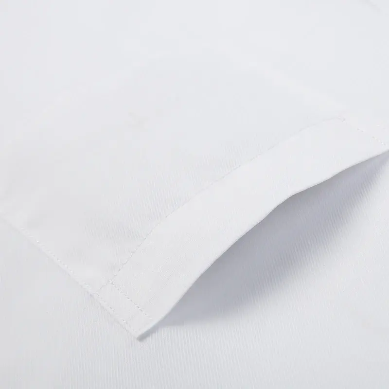 Men Formal Business Office Social Shirt Striped Soild Casual Basic Single Patch Pocket Long Sleeved Dress Shirts