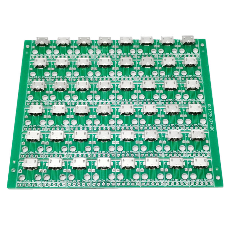 10 buah adaptor mikro USB ke DIP 5Pin Female modul konektor Panel papan Wanita 5-Pin Pinboard B tipe PCB 2.54 MM