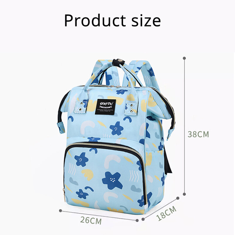 Bolsa de maternidad Fashoin para bebés, mochila impermeable de gran capacidad para pañales, cochecito de viaje al aire libre, carrito de bebé