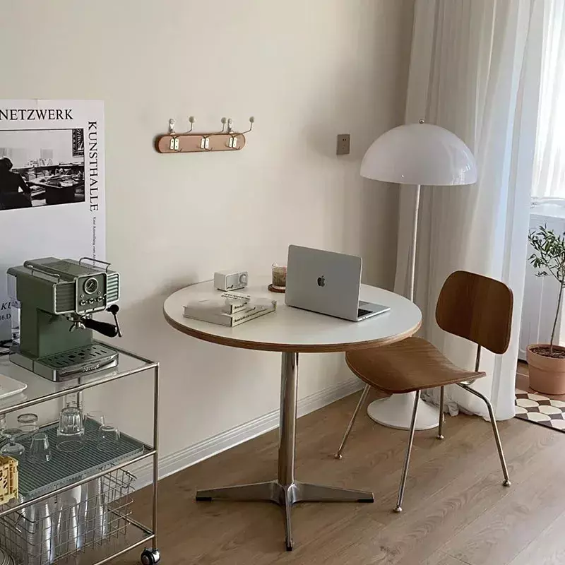 작은 커피 코너 테이블, 북유럽 글래머 모던 라운드 커피 서비스 테이블, 센터 살롱 메사 레돈다 가정 용품, CC50KF