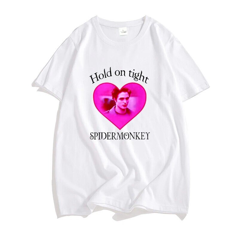 T-shirt décontracté en coton pour hommes, Edward Cullen, Hold on Tight, Twilight Saga, Robert Pattinson, Vintage Summer Clothing