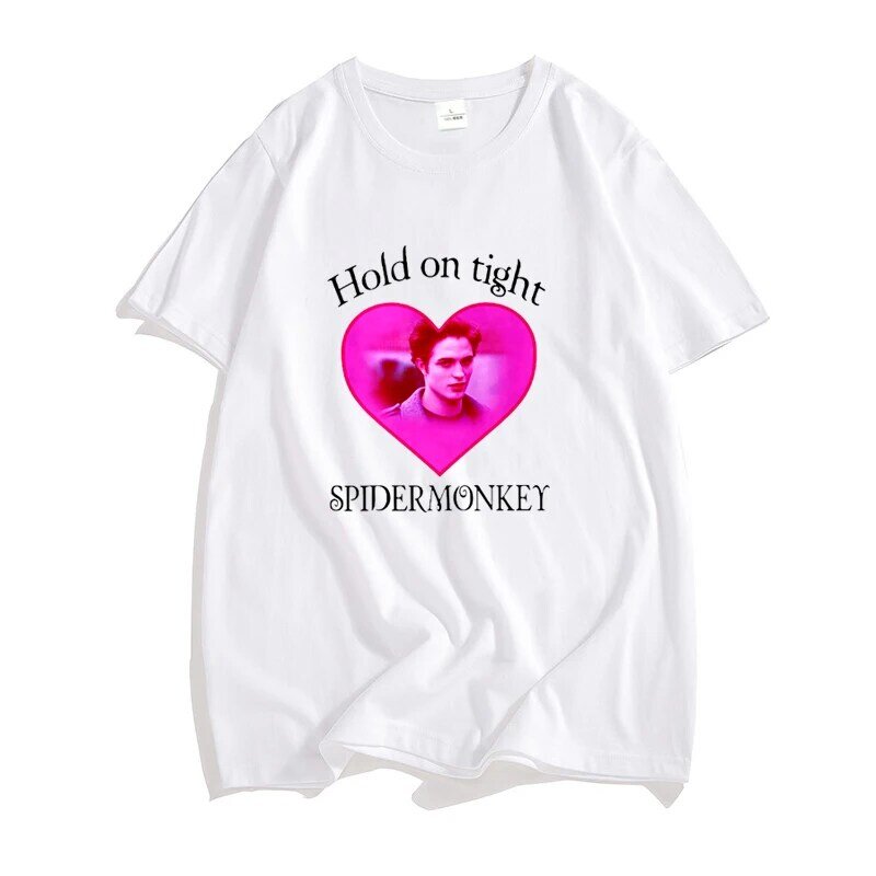 Edward Cullen T-shirt bawełniany mężczyzna trzymaj się mocno zmierzch Saga Robert Pattinson koszulka na co dzień lato Vintage odzież męska