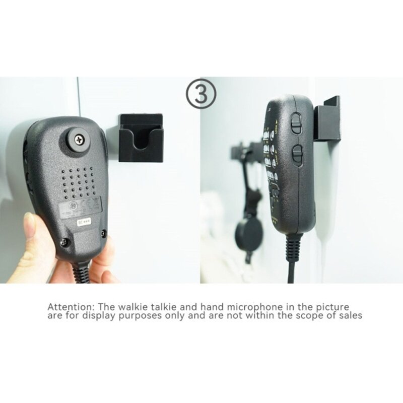 Handige 3-in-1-clip voor autoradio Gemakkelijke en veilige beugels voor walkietalkies