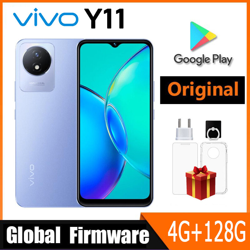 Globale Firmware vivo y11 4g Handys 5000mah Batterie bildschirm 6,51 Zoll RAM 4GB ROM 128GB Rückfahr kamera 8mp