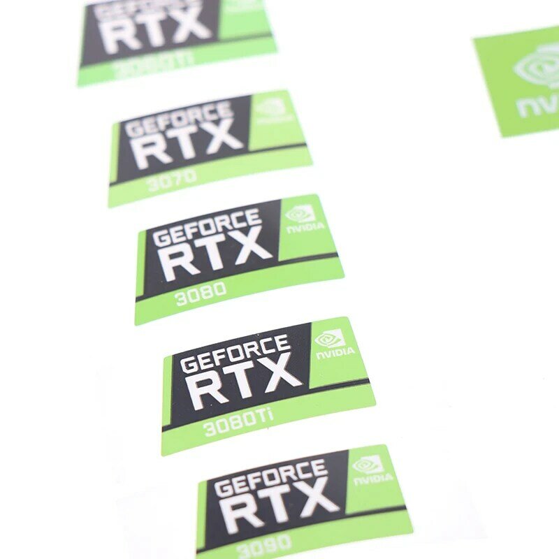 RTX 3090TI 3080TI 3070 3060 pegatina de escritorio, etiqueta para tarjeta gráfica de ordenador portátil