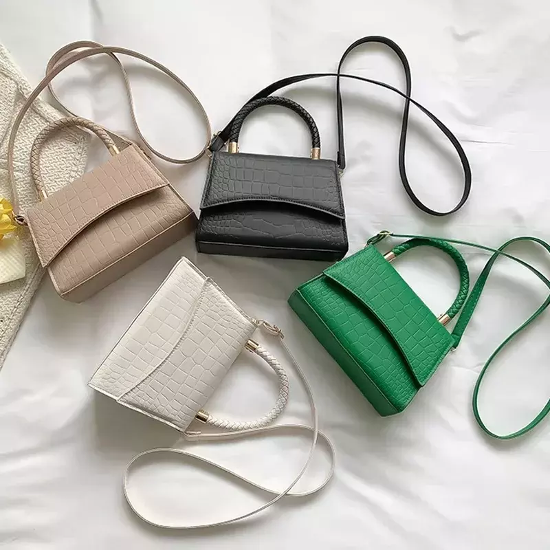 Однотонные женские дизайнерские сумки, повседневные сумки через плечо