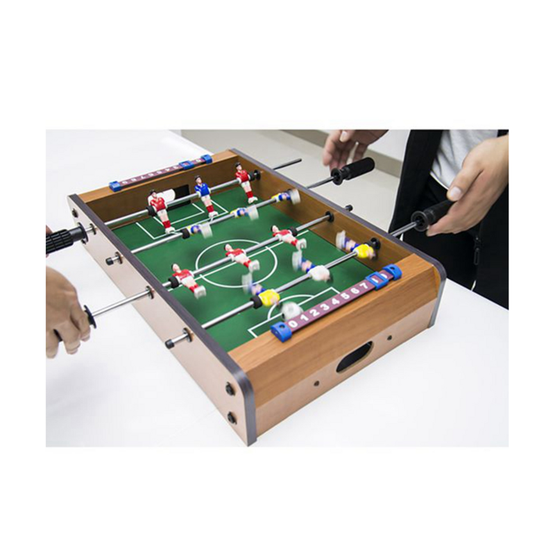 Tavolo da calcio balilla per bambini giocattoli educativi da tavolo in legno Mini Set da calcio balilla Indoor campeggio Essential