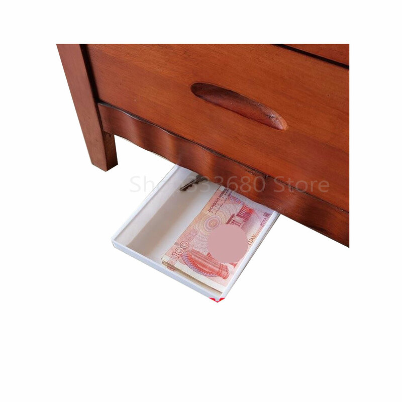 Безопасный личный денежный артефакт, креативный скрытый ящик с наклейками на нижнюю часть стола, скрытый ящик для хранения с защитой от кражи