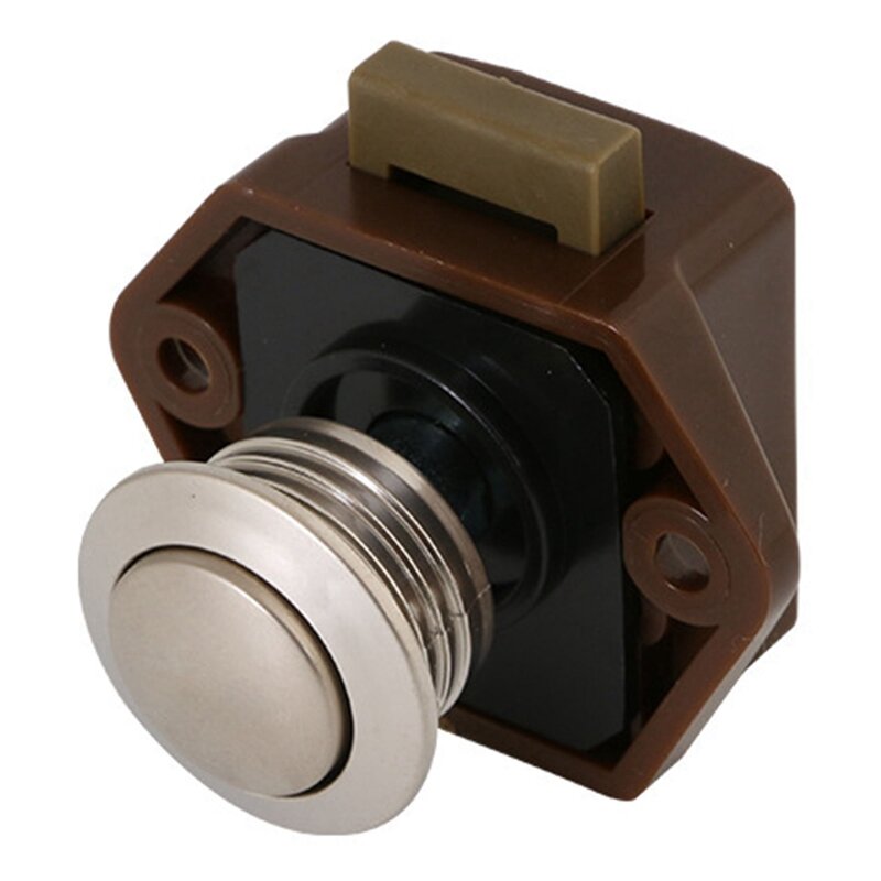 4 PCS Camper Push Lock 20Mm RV Boat Motor Home Cabinet cassetto serratura a bottone, adatto per Hardware per mobili