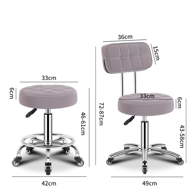 Mobili da parrucchiere sgabello da barbiere sedie da barbiere bellezza puleggia per unghie sedia da stile sedia da tatuaggio sedia da lavoro sollevabile girevole
