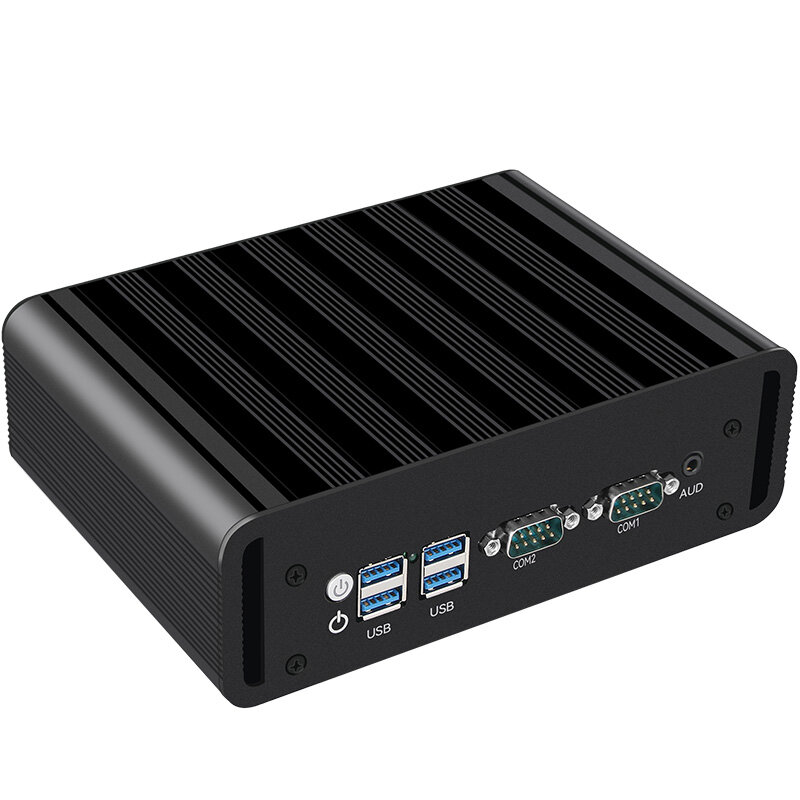 BEBEPC 2LAN6USB Industrial Mini PC with Inter i5-5200U DDR4 2RS485 Support Windows10/11 LINUX GPIO WIFI 4G LTE Fanless Computer
