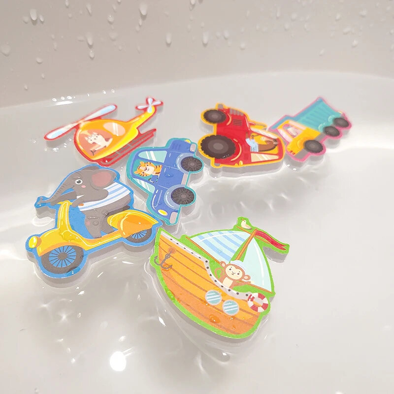 Детские игрушки-наклейки для ванной, детская игрушка для ванной, Развивающие детские когнитивные головоломки, плавающая игрушка из пенопласта для детской ванны, игрушки для купания
