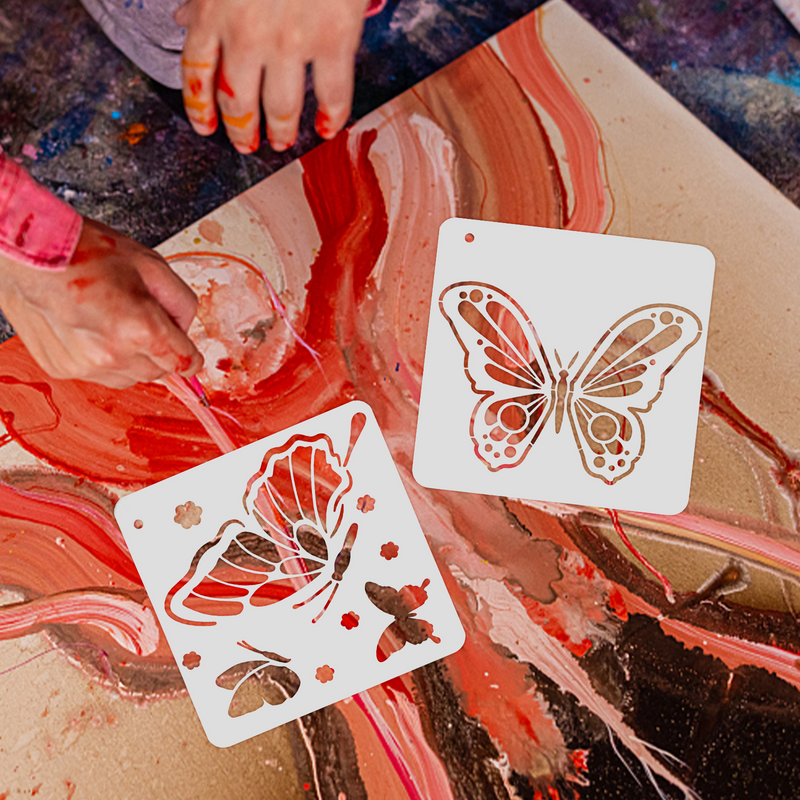 Schmetterling Schablone Schmetterling Malerei Schablone Handwerk Schablone große Schablonen Färbung Prägung Album