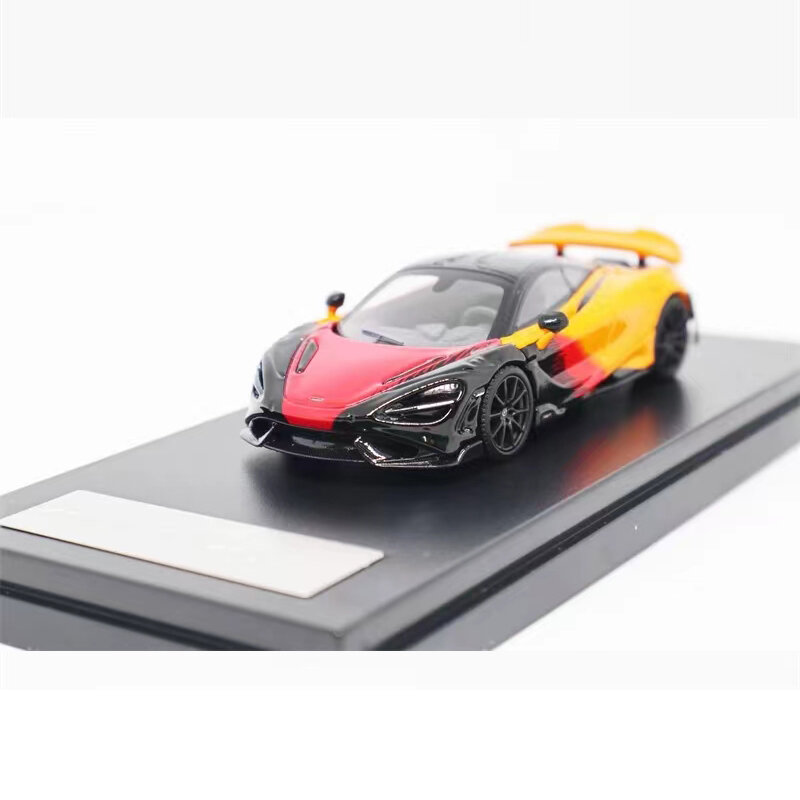 LCD 1:64รถ765LT Super Vehicle Alloy Die-Cast Display Collection-สีแดงส้ม