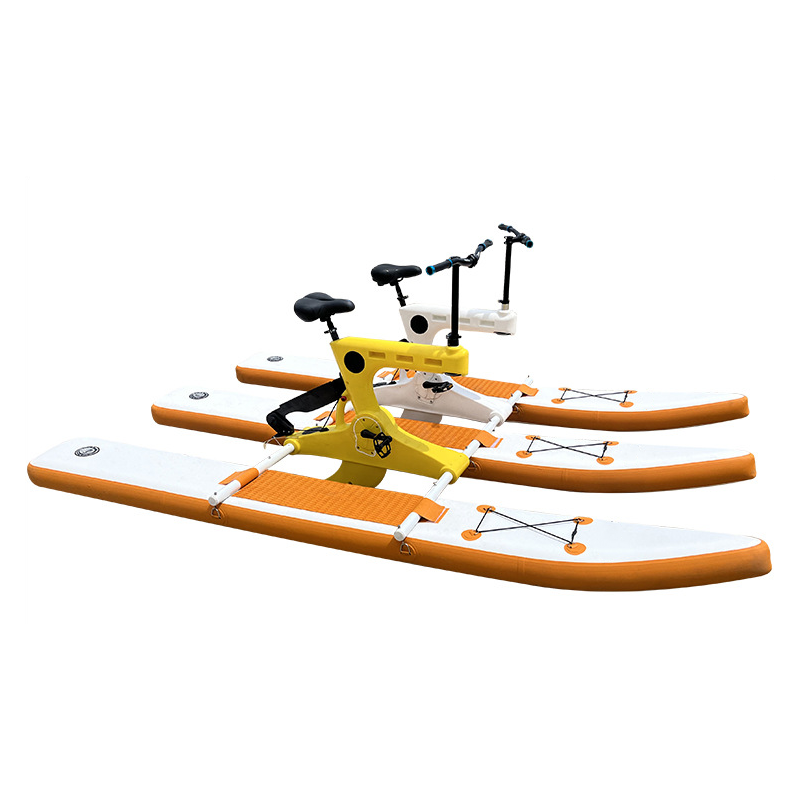 OEM factory direct one person 2 person floating bike water bicycle portable double water bike