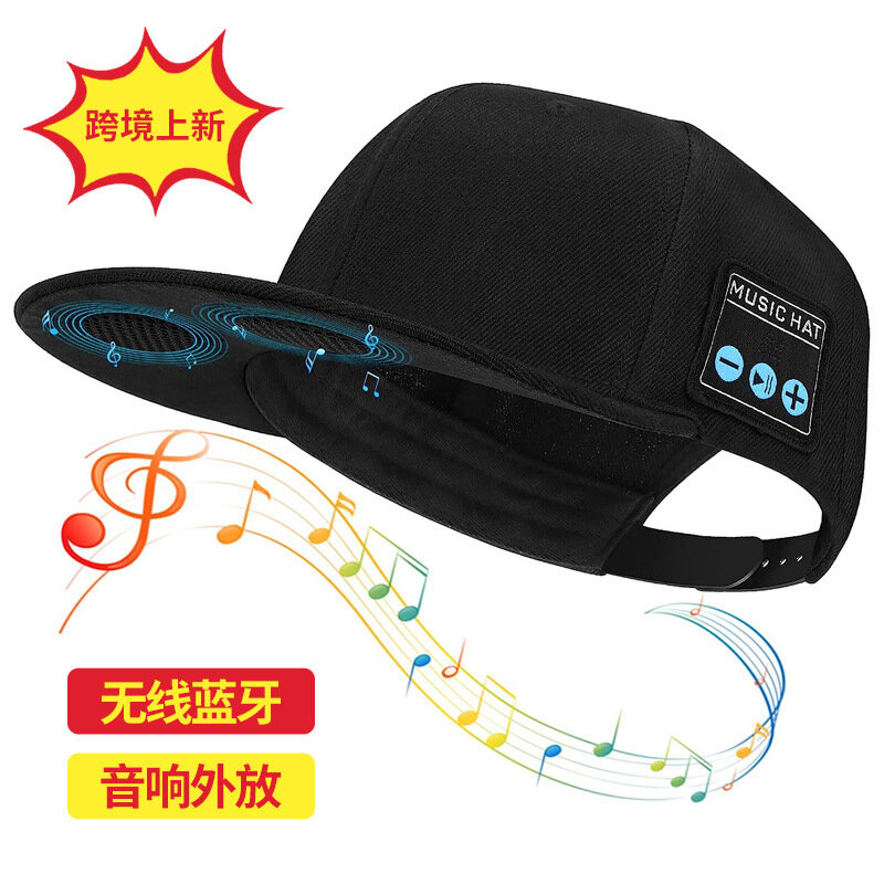 2023 Cross border New Bluetooth Earphones Music Hat Outdoor Listening Creative Street Dance Hat with Sound Baseball Hat