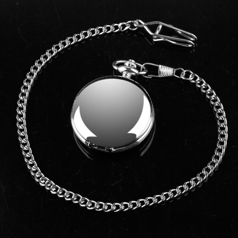Luxo prata quartzo relógio de bolso para homens e mulheres, relógio FOB, vintage e requintado presente, marca top