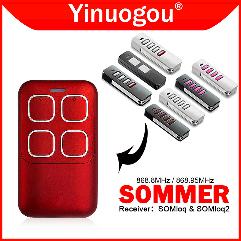 SOMMER Pearl SOMloq2 4018V000 4018V003 4018V001 4018V020 S11925-00001 S10019-00001 Garage Door Remote Control 868MHz Replacement