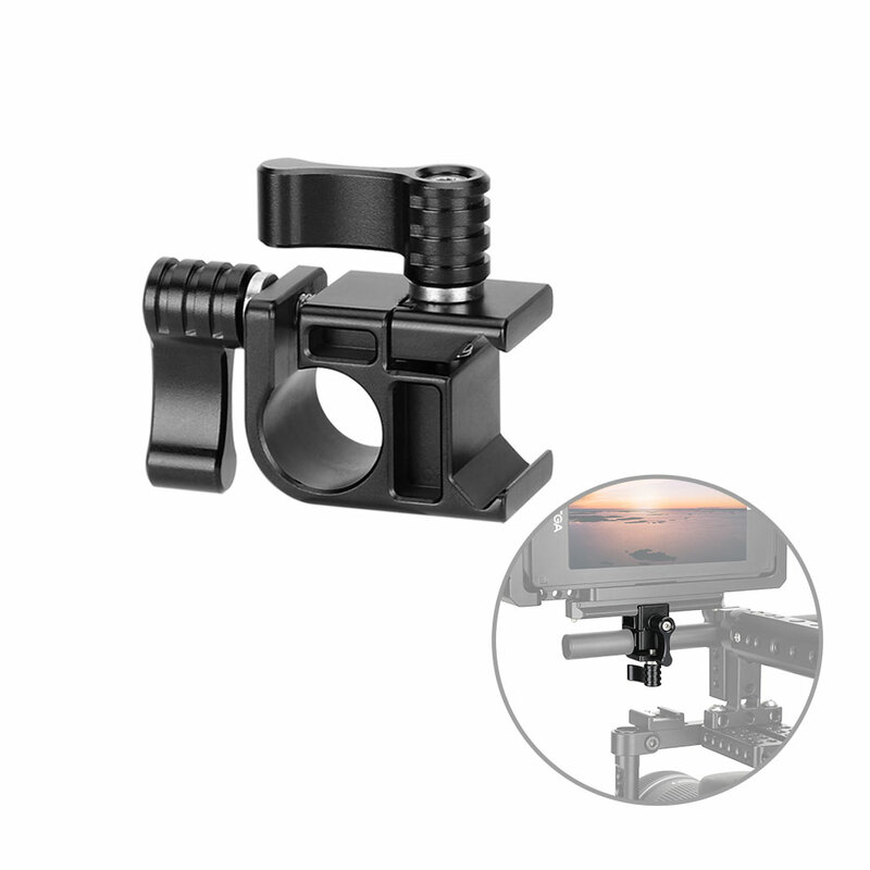 KIMRIG SWAT Nato Rail Clamp With 15mm Rod Clamp Aluminum Camera Rig Quick Release For Dslr Cameras Monitor Viewfinder Attach