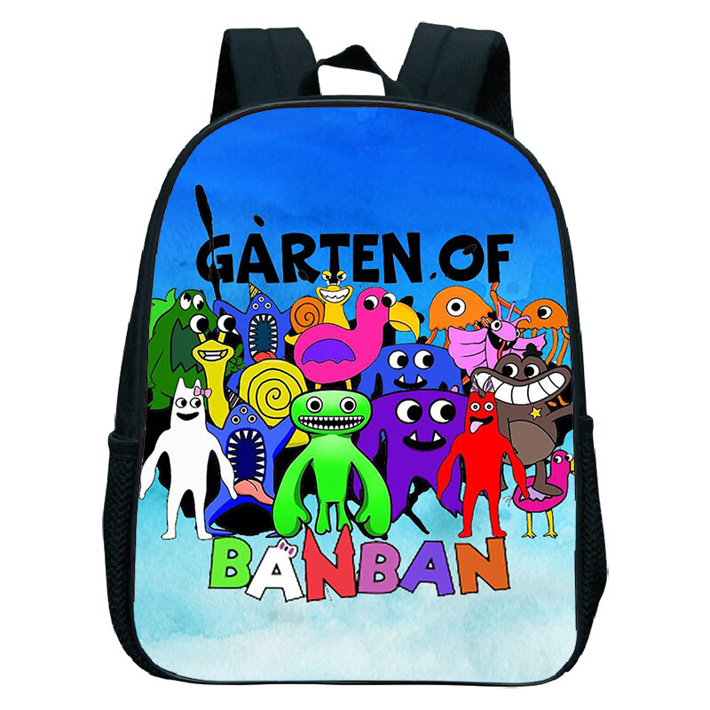 Новый 12-дюймовый рюкзак Garten Of BanBan для дошкольников мальчиков и девочек, мультипликационный школьный портфель для детского сада, маленький рюкзак, Детская сумка для книг