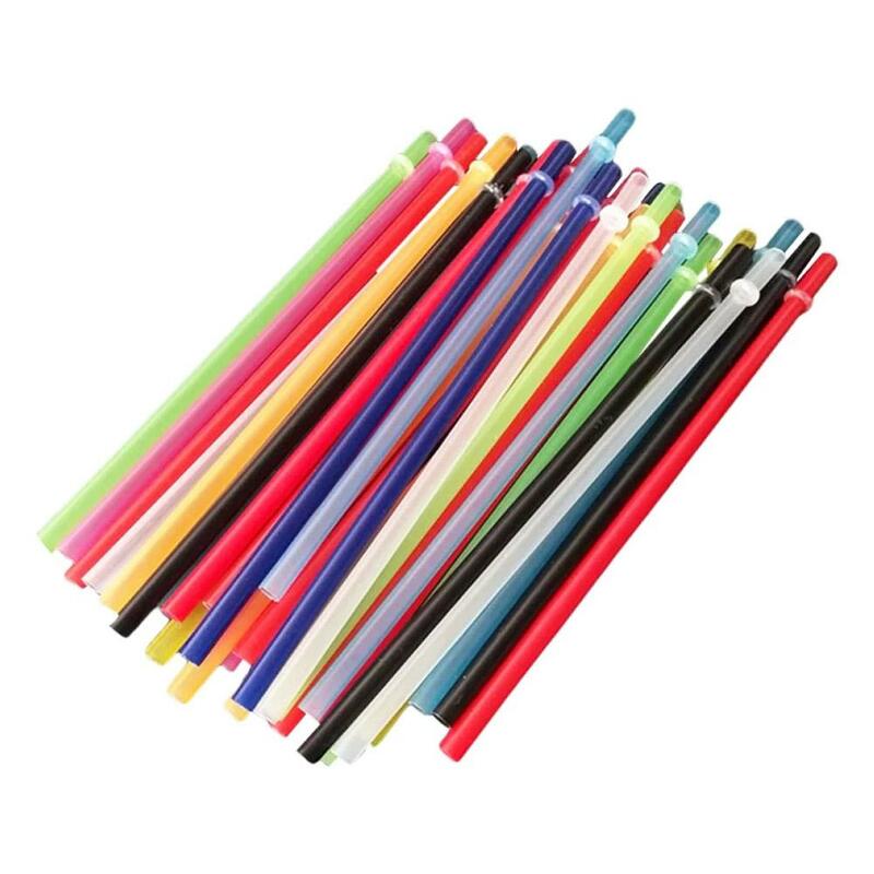 Reusable Plastic Straws For Tumbler Colorful Milk Tea Drinking Straws Party Birthday Celebration Supplies Kitchenware Acces U1Q6
