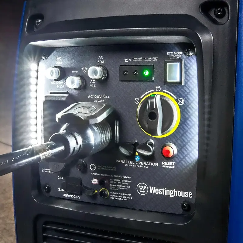 Westinghouse Outdoor Power Equipment 3700 Peak Watt Super Quiet Portable Inverter Generator, Wheel & Handle Kit