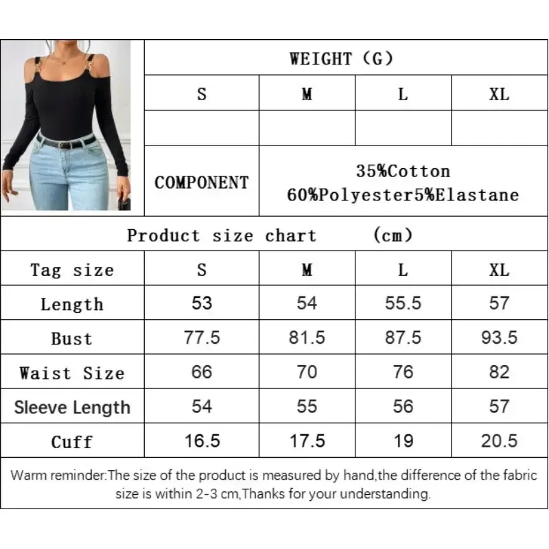 2024 Women's Metal Hook Long Sleeved Vest Tops Threaded Knitted Slim Tee Solid Temperament Commuting Elegant Top for Women YSQ43