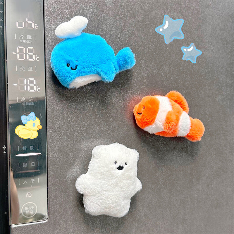 Plush Fridge Magnet Easy To Stick Cute Design Unique Blind Bag Multifunctional Decoration Strong Magnet Fridge Magnet Blind Bag