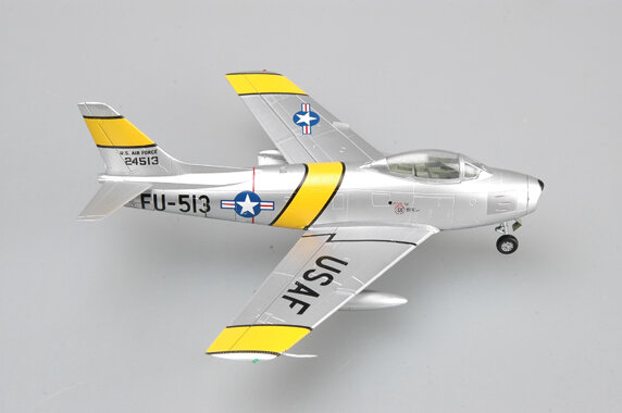 Easymodel 37101 1/72 F-86F szabla samolot bojowy srebrny FU513 FU972 wojskowy statyczny plastikowy kolekcja modeli lub prezent