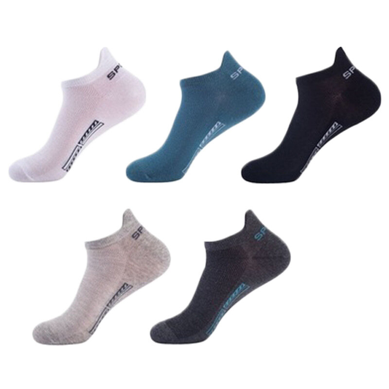 10Pairs High Quality Men Ankle Socks Breathable Cotton Sports Socks Mesh Casual Athletic Summer Thin Cut Short Sokken Size 38-43