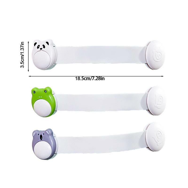 Child Safety Locks Adjustable Safety Locks 3PCS Child And Pet Proof Home Safety Supplies Self Adhesive Bathroom Kitchen Supplies