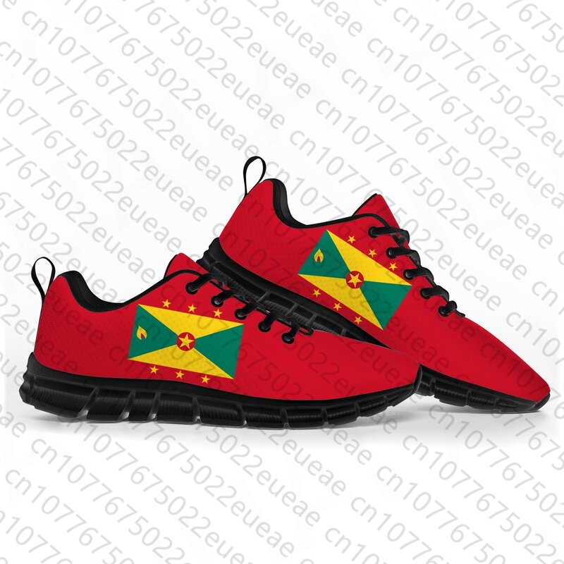 Спортивная обувь с флагом Гренады, мужские, женские, подростковые, детские кроссовки, повседневные, под заказ, высокое качество, обувь для пар