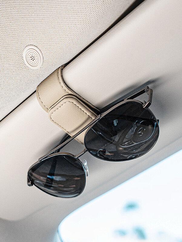 คลิปหนีบแว่นตารถกล่องเก็บของกรอบบังแดดสิ่งประดิษฐ์ภายในรถแว่นตากันแดดหลักคลิปหนีบอเนกประสงค์