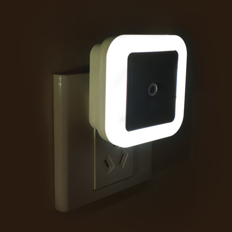Lampu Malam LED Mini Lampu Sensor Nirkabel Steker US EU Lampu Malam untuk Anak-anak Ruang Keluarga Kamar Tidur Lampu Koridor