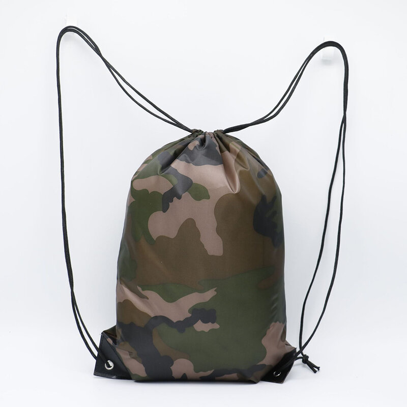 Unisex podróżna buty outdoorowe jeździecki na ubrania torba ze sznurkiem plecak z kamuflażem torba oksfordka przenośna torba sportowa
