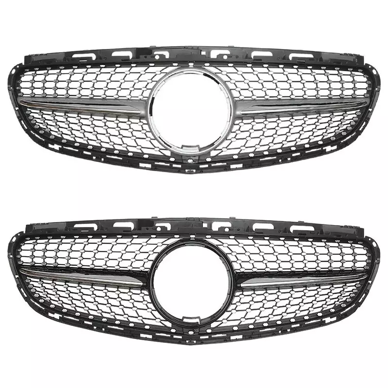 Car Front Bumper Grille Body Kit para Mercedes Benz Classe E W212 2009-2015, GT Diamond Styling Grill, Tuning Auto Acessórios